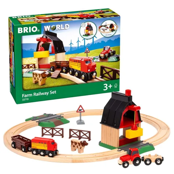 BRIO World Bahn Bauernhof Set, 20 Teile