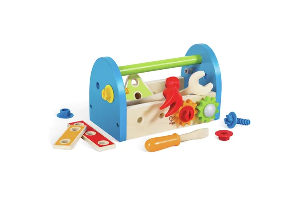Hape Werkzeugkasten aus Holz, 17-teilig