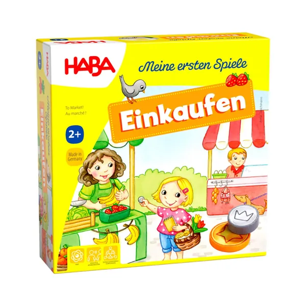 HABA Meine ersten Spiele – Einkaufen (mit 3-D-Marktstand)