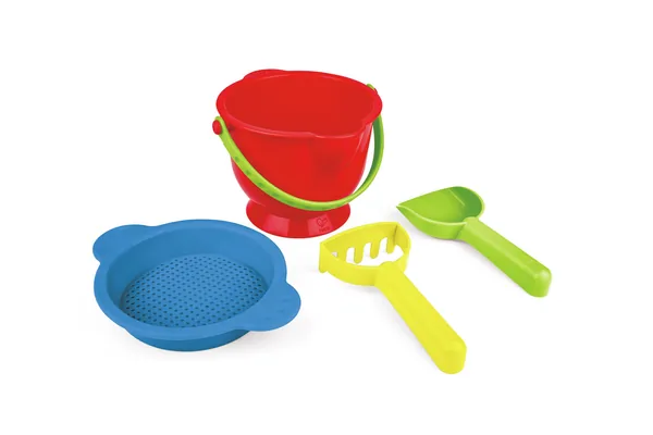 Hape Grundausstattung Strandspielzeug (Eimer- und Förmchen-Set)