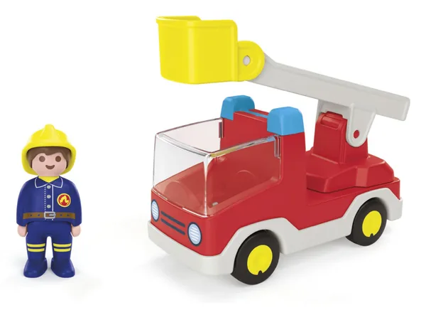 PLAYMOBIL JUNIOR Feuerwehrleiterfahrzeug (71683)