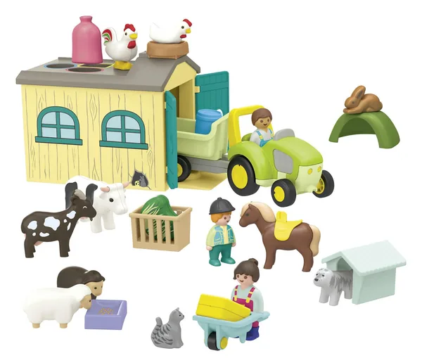 PLAYMOBIL JUNIOR Bauernhof-Abenteuer mit Traktor (71656)